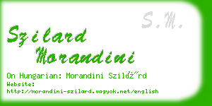 szilard morandini business card